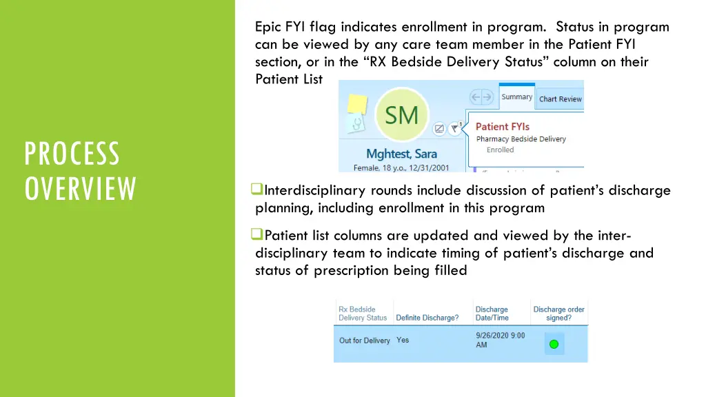 epic fyi flag indicates enrollment in program