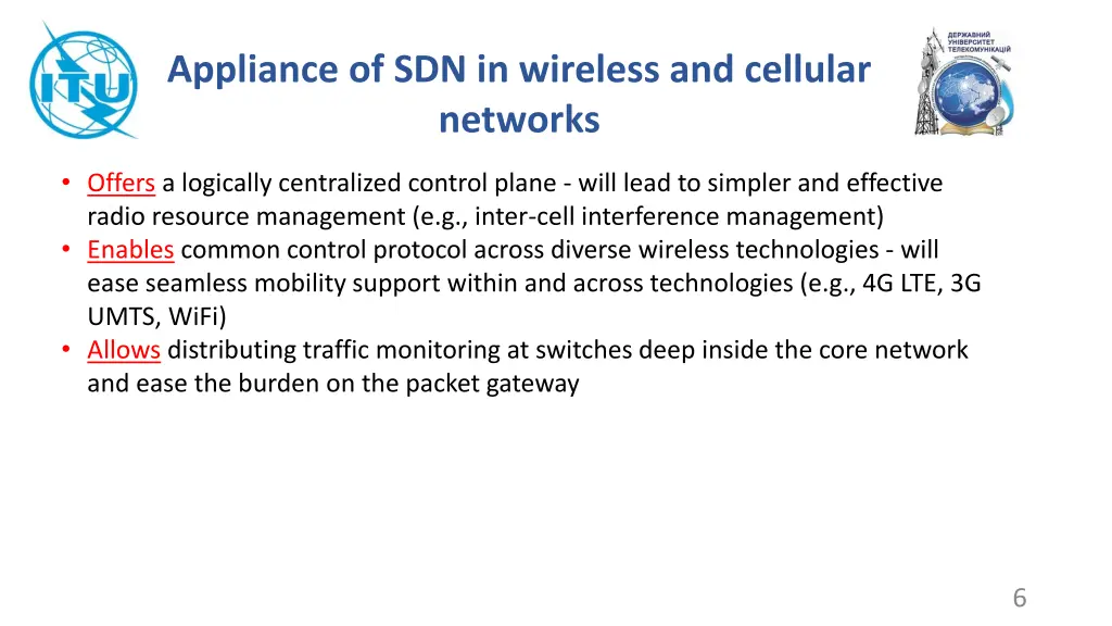 appliance of sdn in wireless and cellular networks