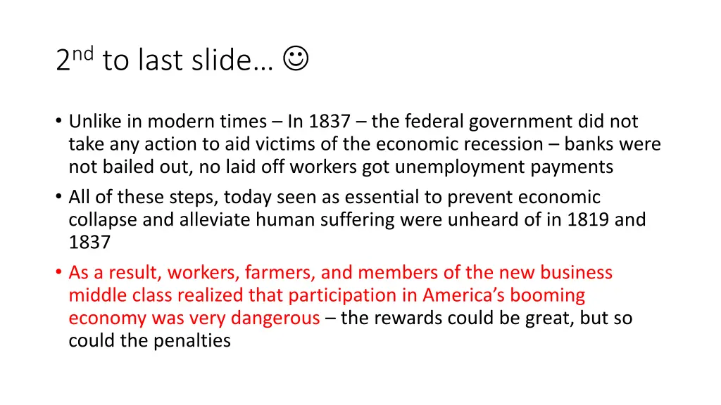 2 nd to last slide