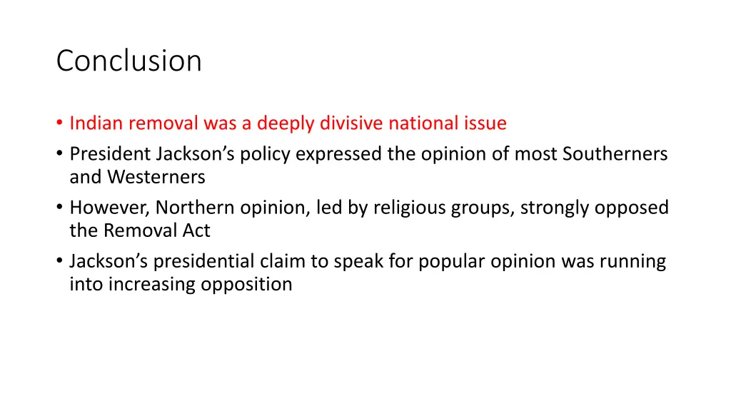 conclusion