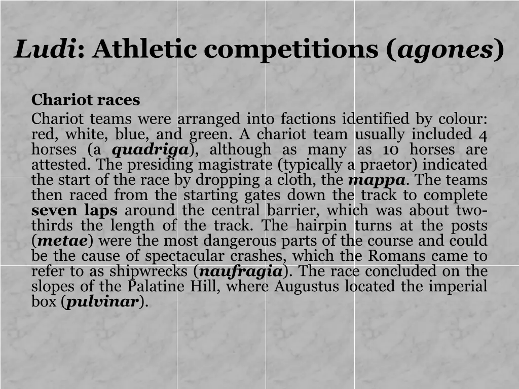 ludi athletic competitions agones