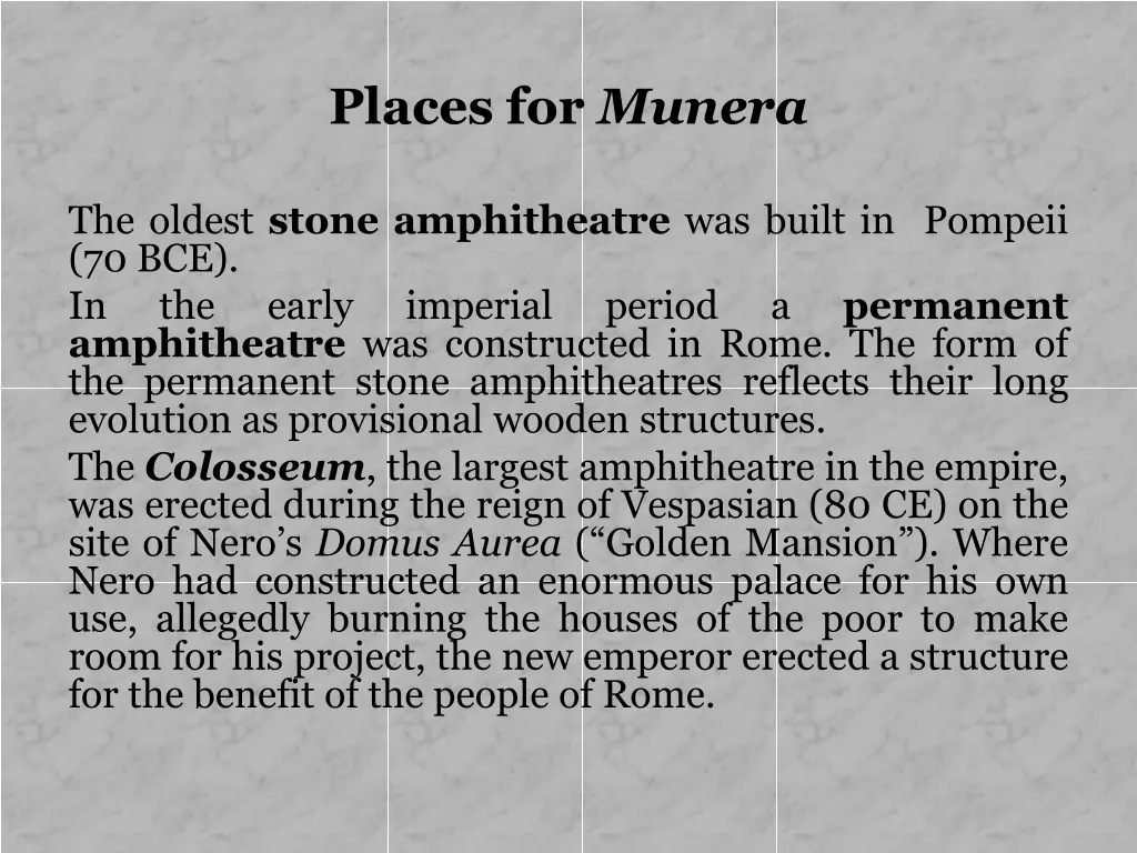places for munera