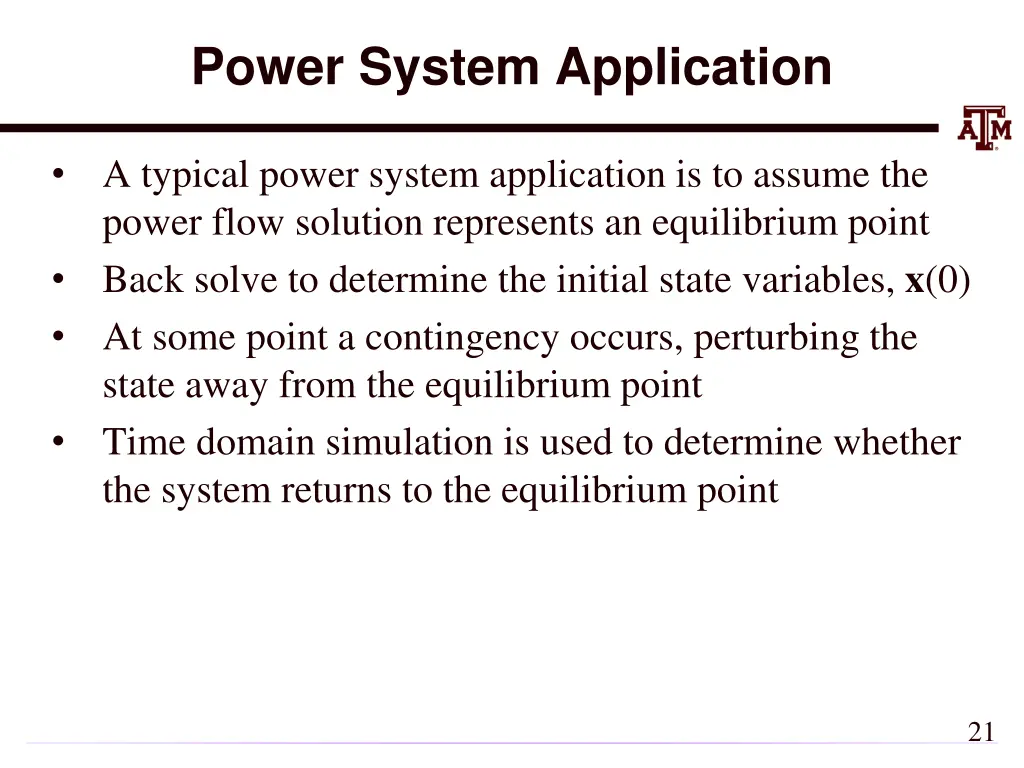 power system application