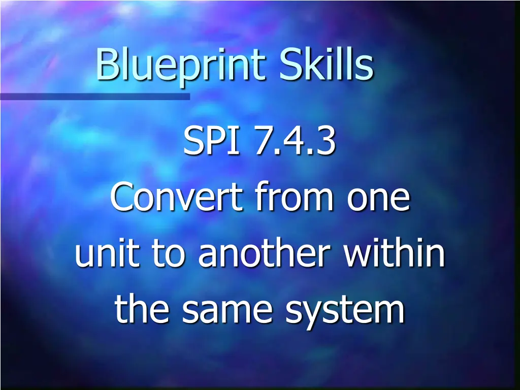 blueprint skills