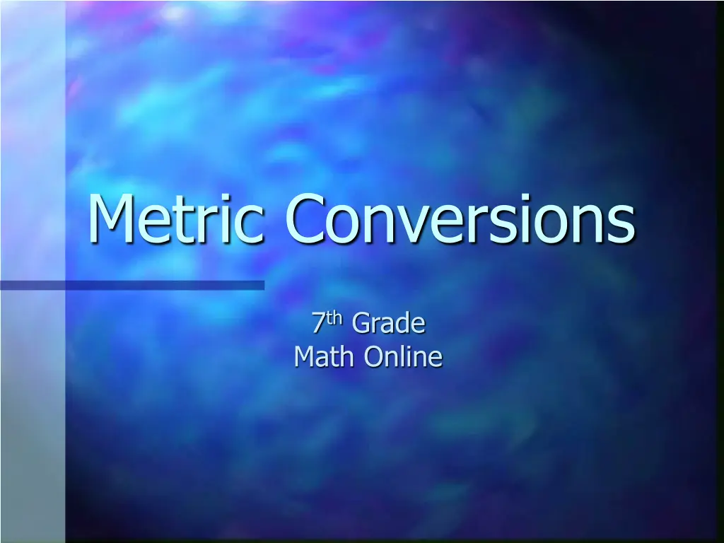 metric conversions