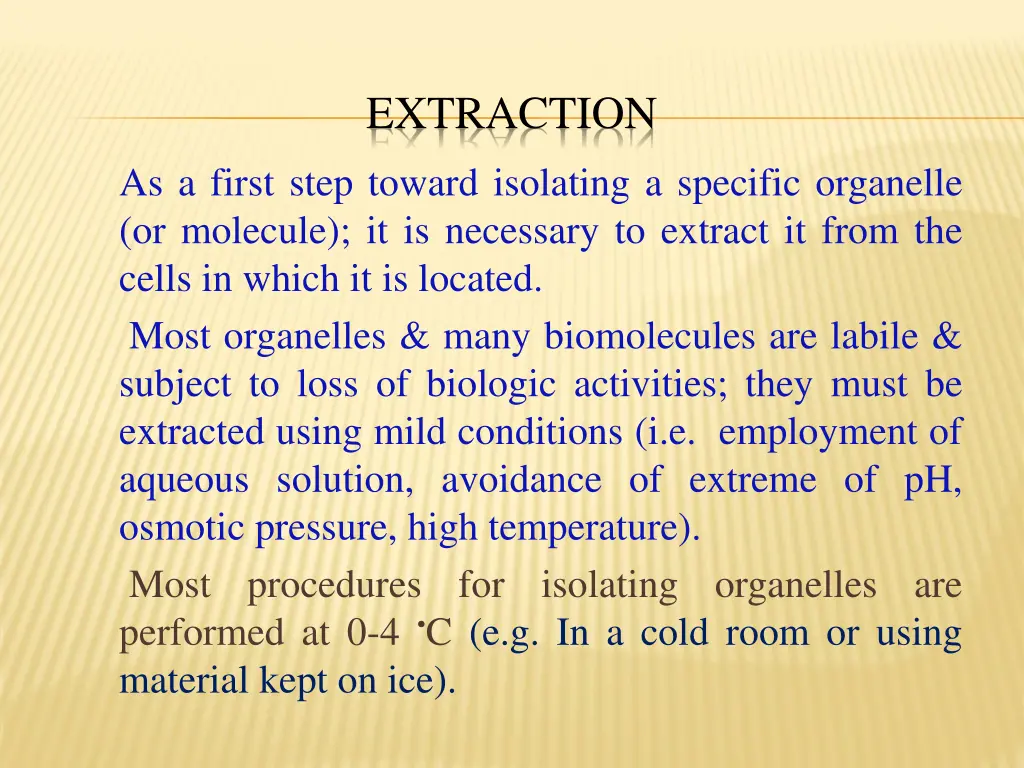 extraction