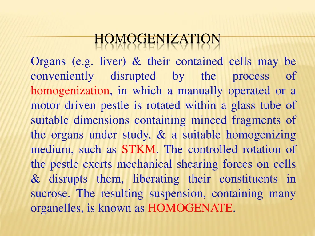 homogenization