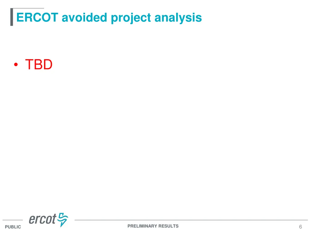 ercot avoided project analysis