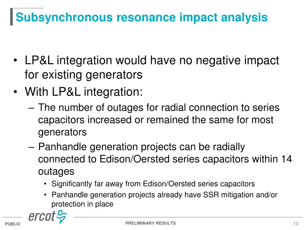 subsynchronous resonance impact analysis