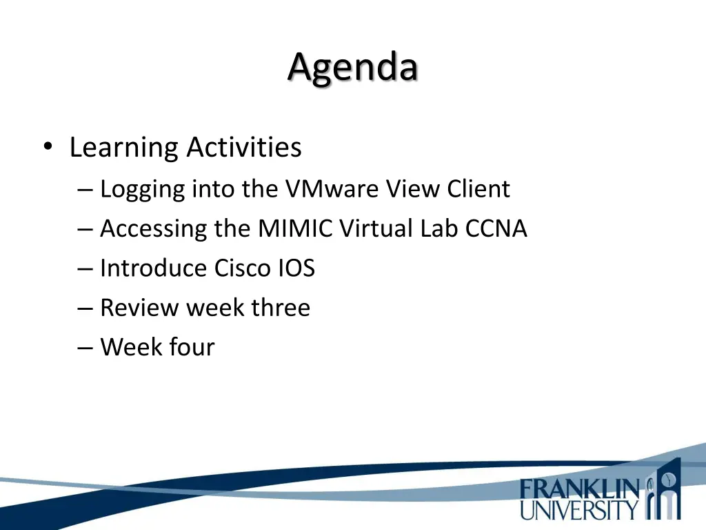 agenda