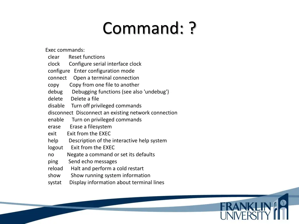 command