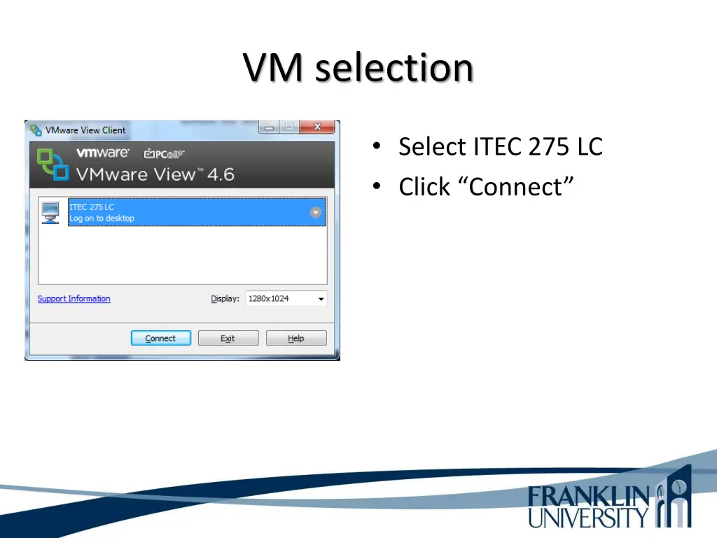 vm selection