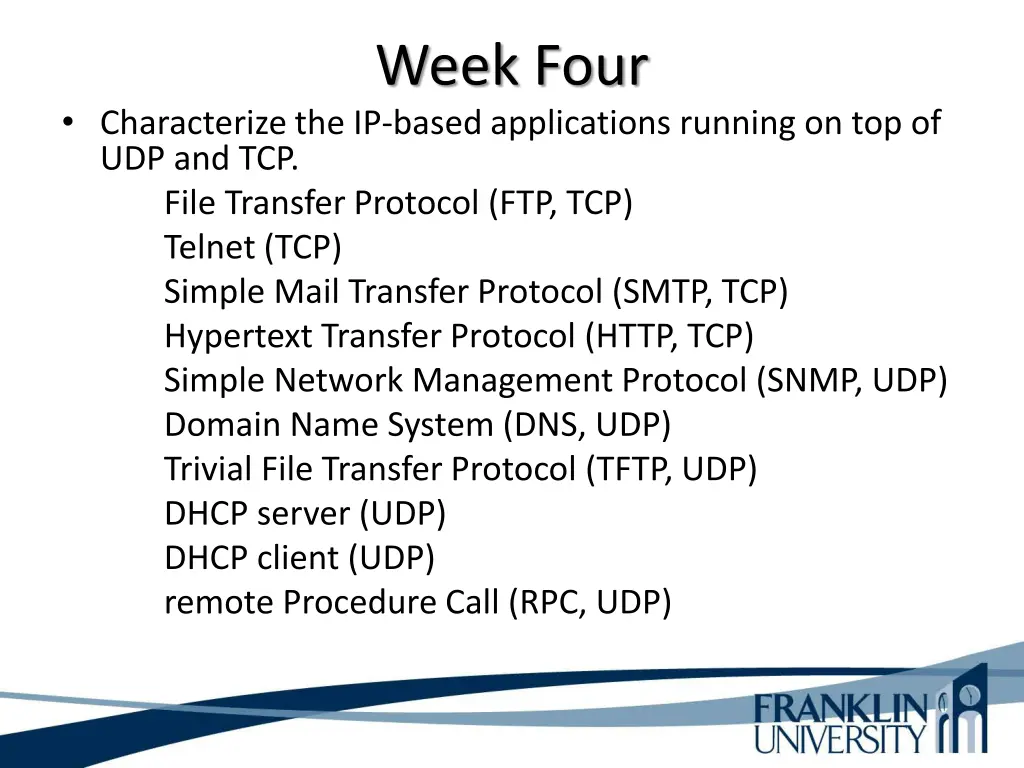 week four 17