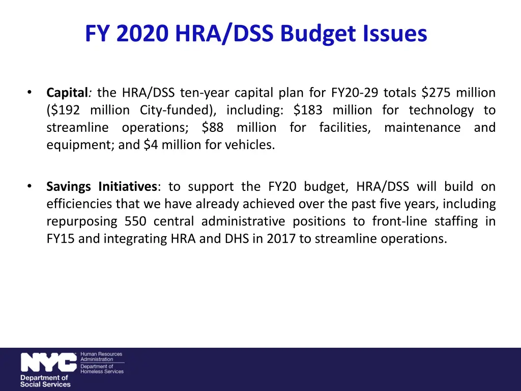 fy 2020 hra dss budget issues 1
