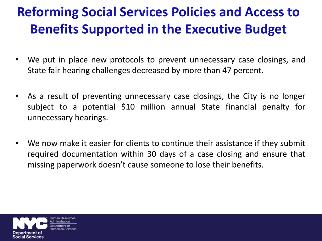 reforming social services policies and access 1