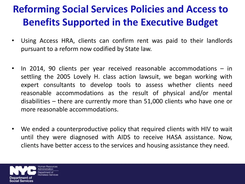reforming social services policies and access 5