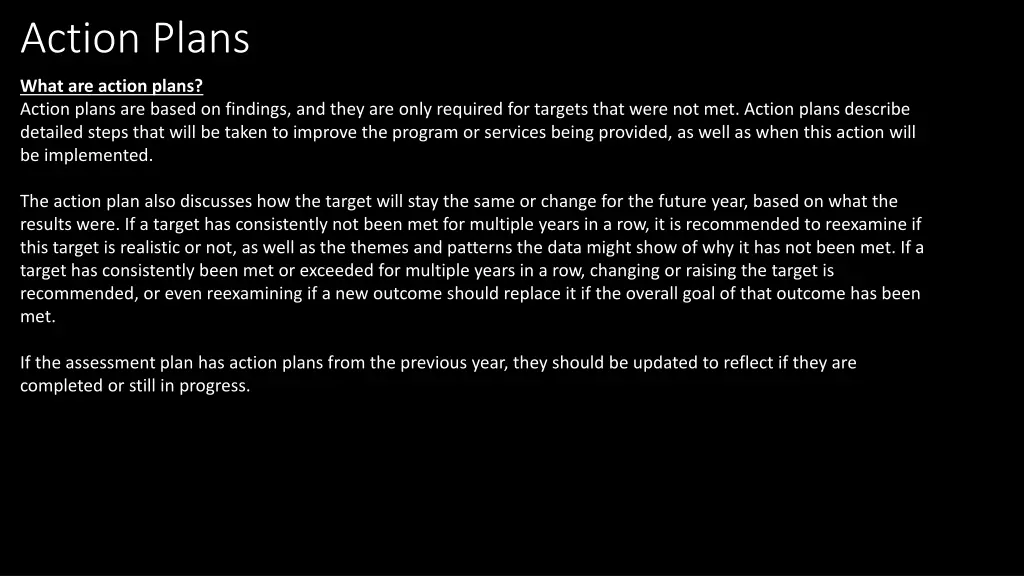 action plans 3