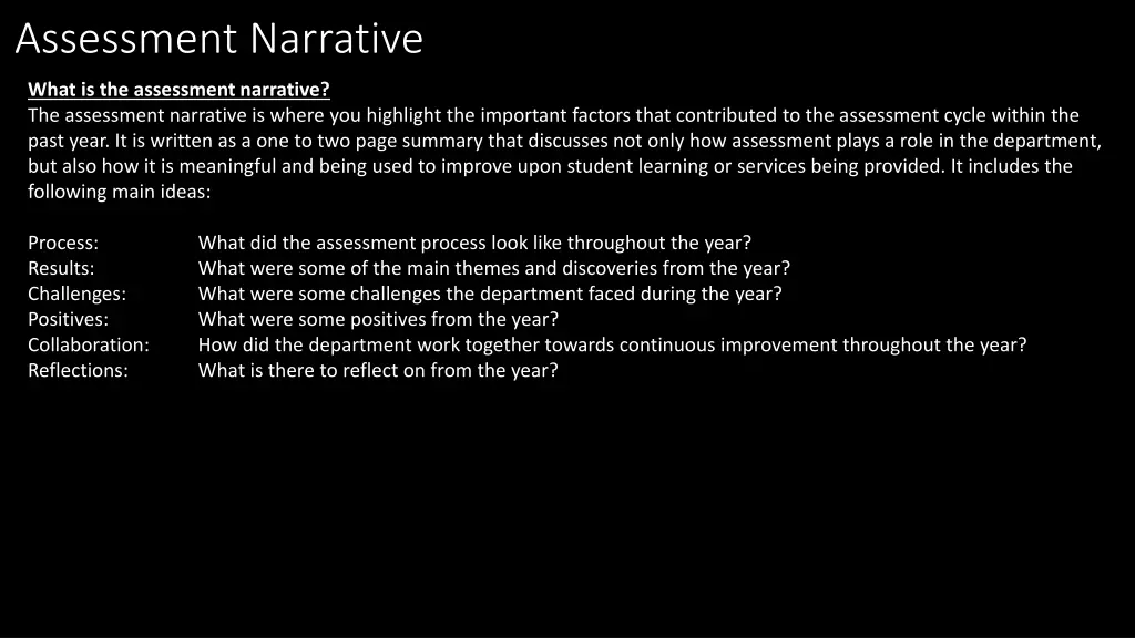assessment narrative 2