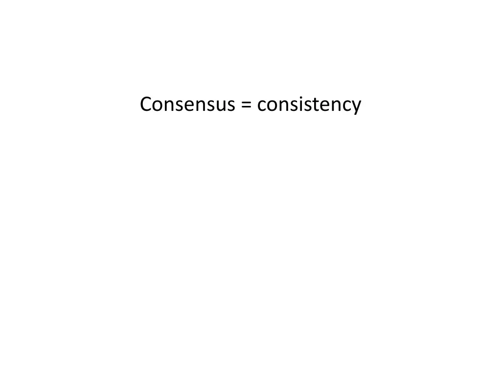 consensus consistency