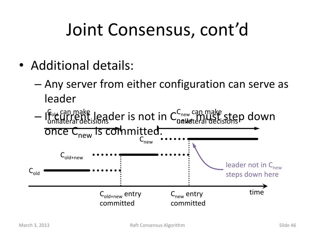 joint consensus cont d