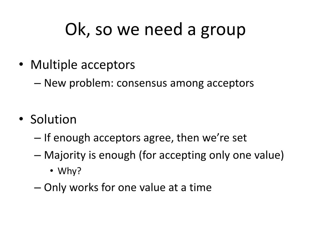 ok so we need a group