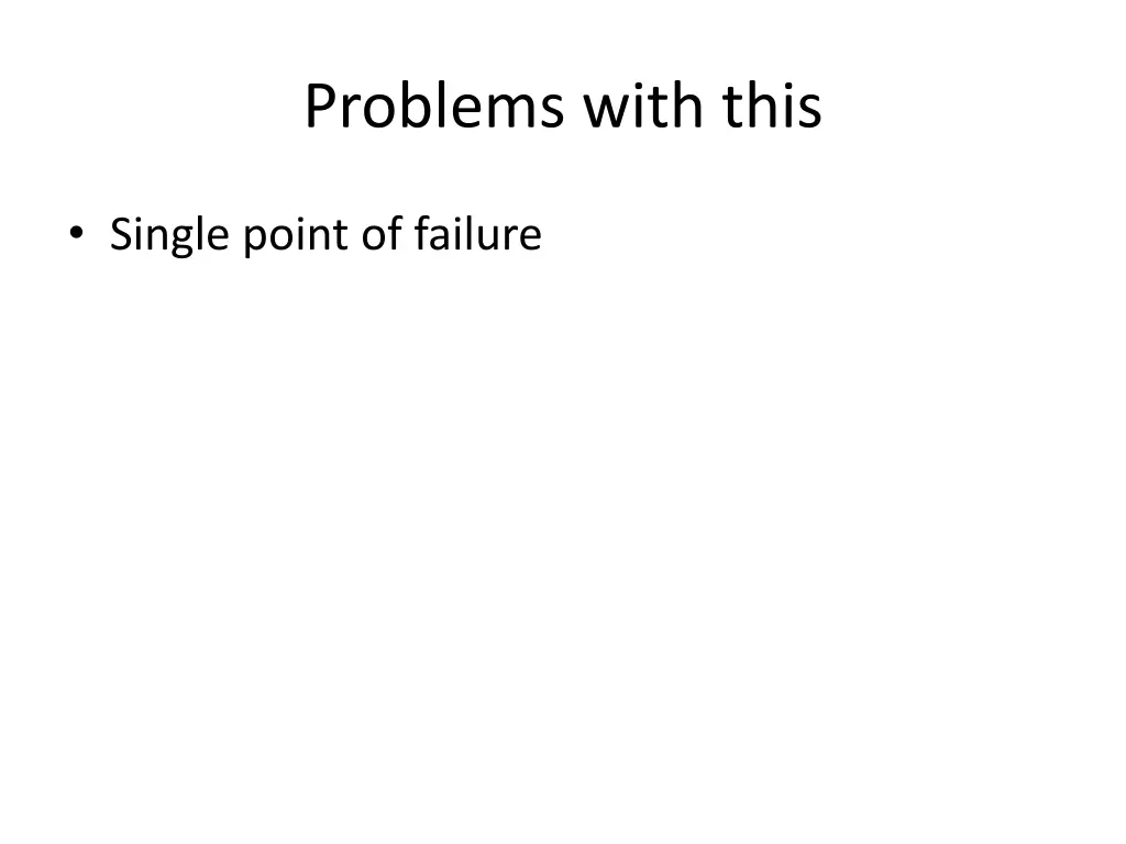 problems with this
