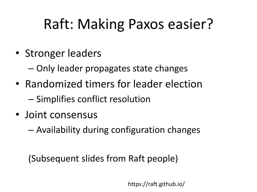 raft making paxos easier