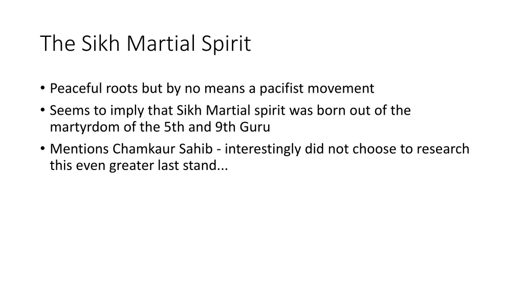 the sikh martial spirit