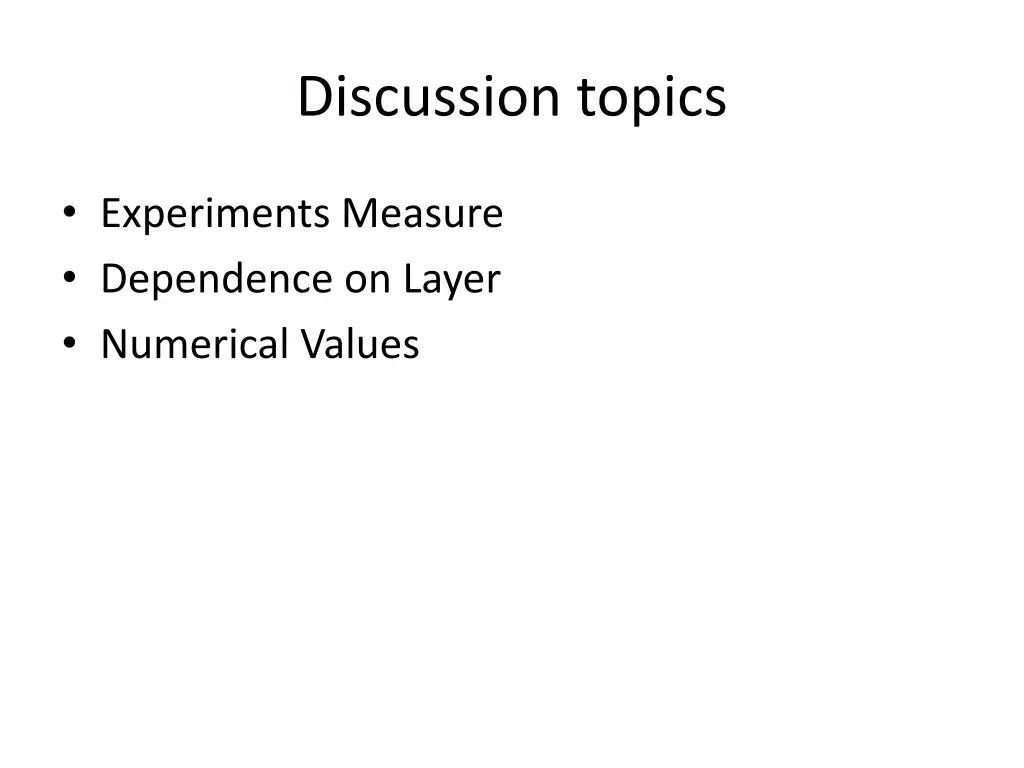 discussion topics