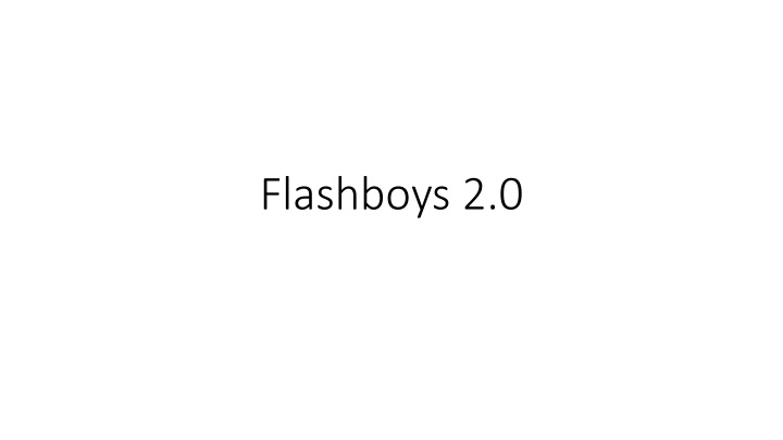 flashboys 2 0