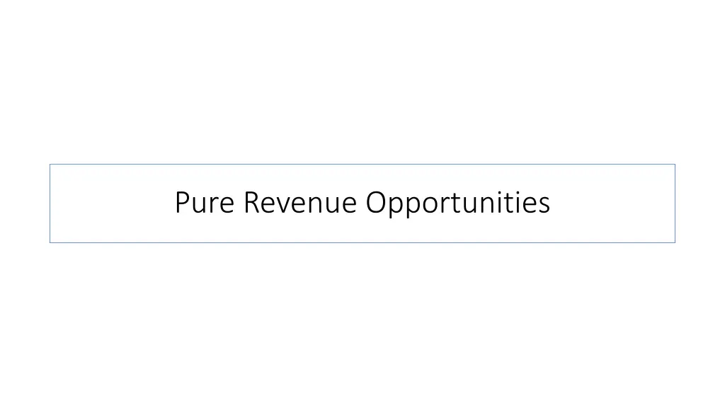 pure revenue opportunities 1