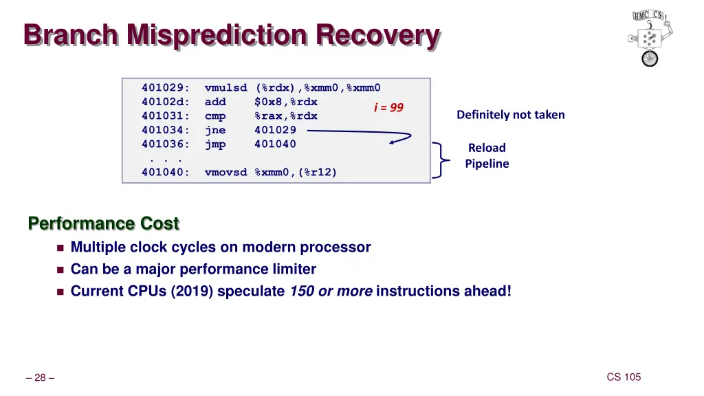 branch misprediction recovery