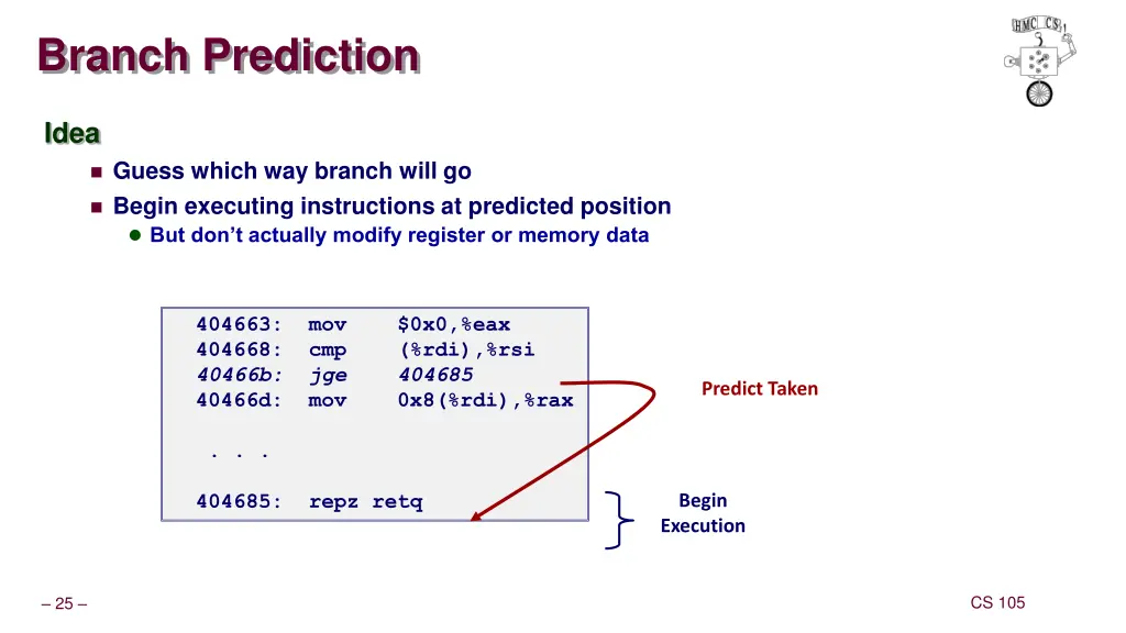 branch prediction