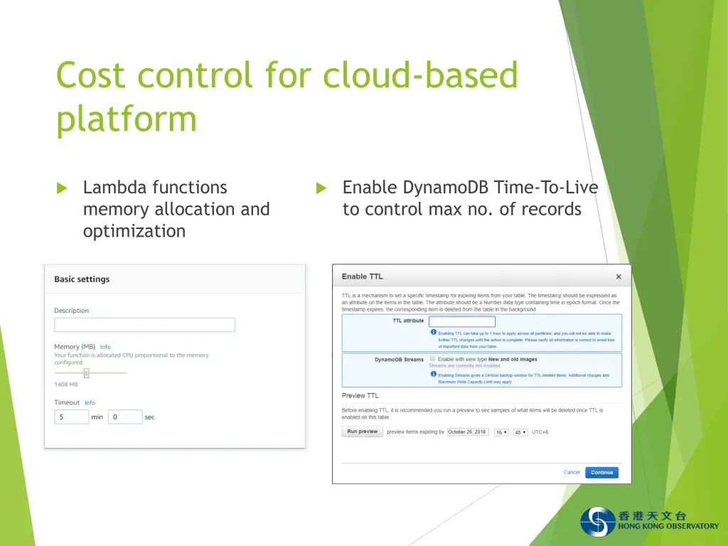cost control for cloud based platform 3