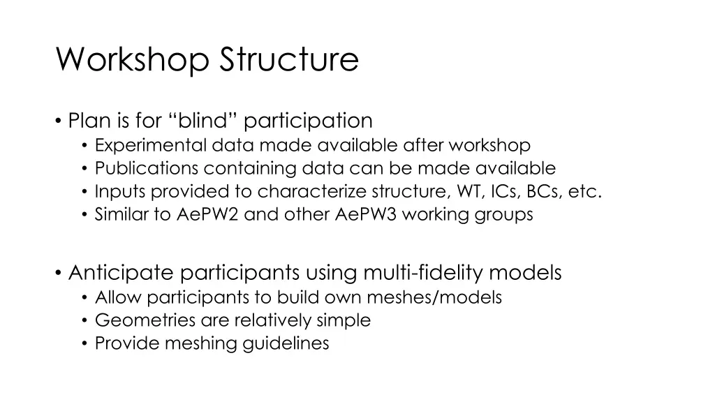 workshop structure