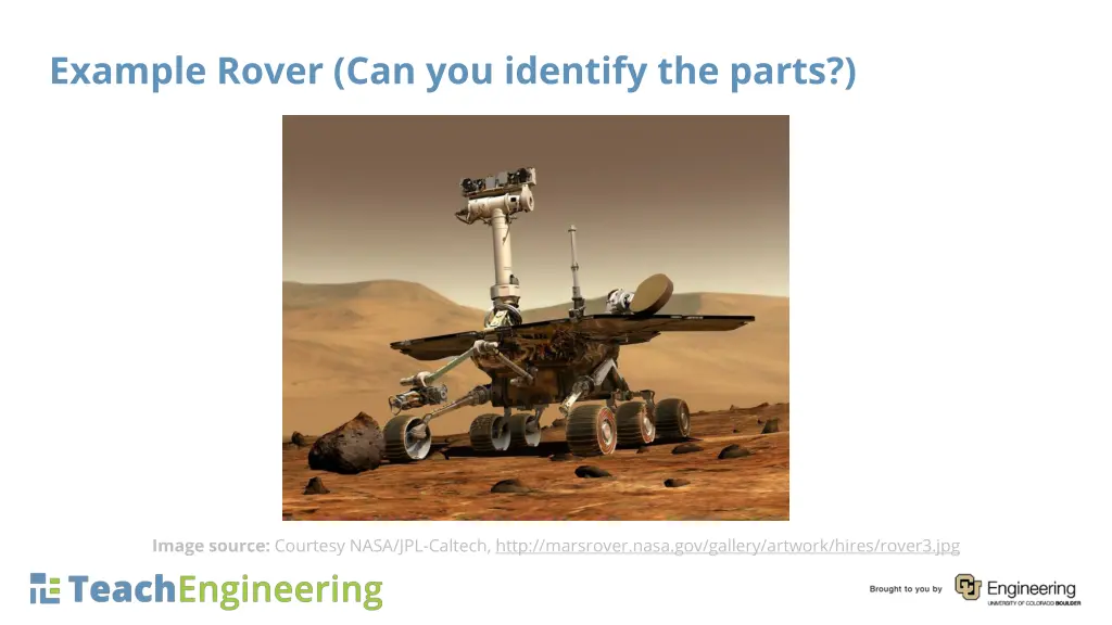 example rover can you identify the parts