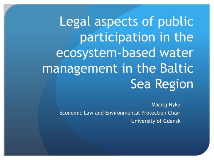 legal aspects of public participation