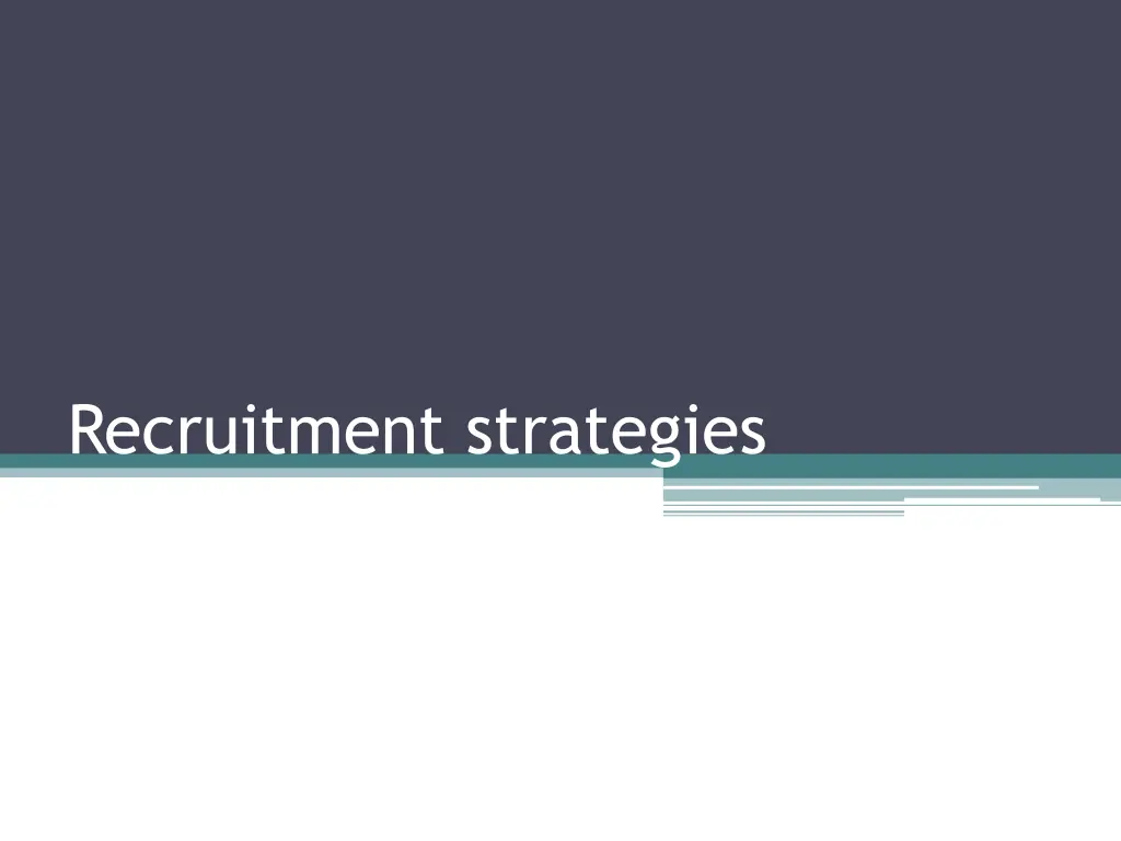 recruitment strategies