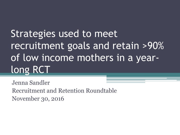 strategies used to meet recruitment goals