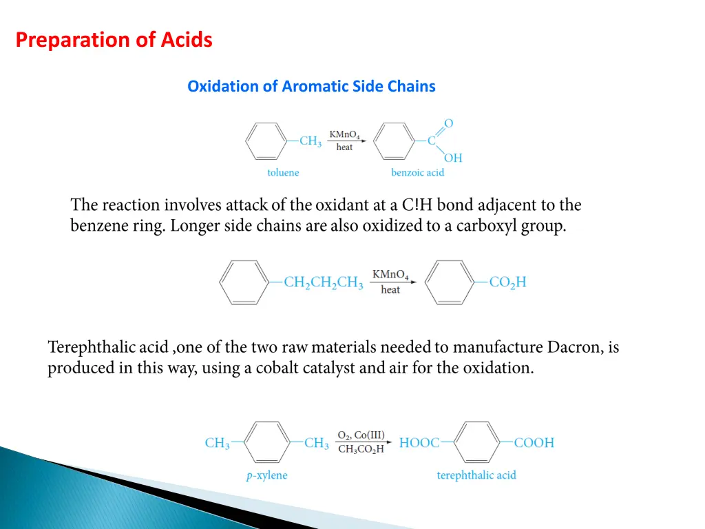 preparation of acids 1