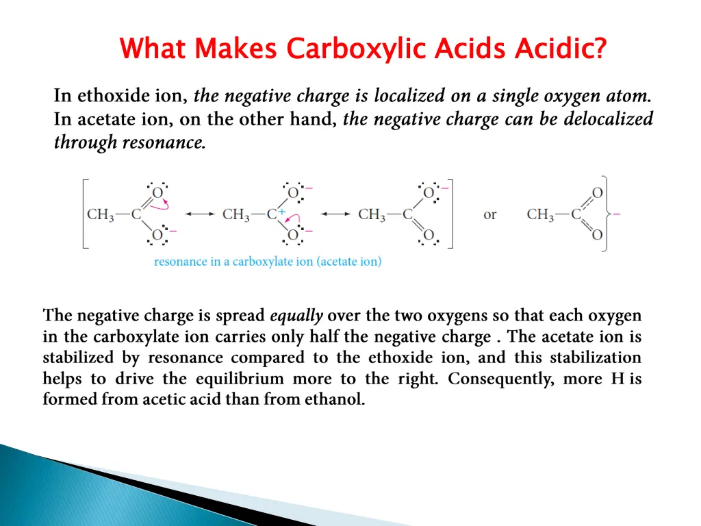 what makes carboxylic acids acidic 1