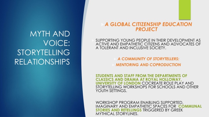 a global citizenship education project