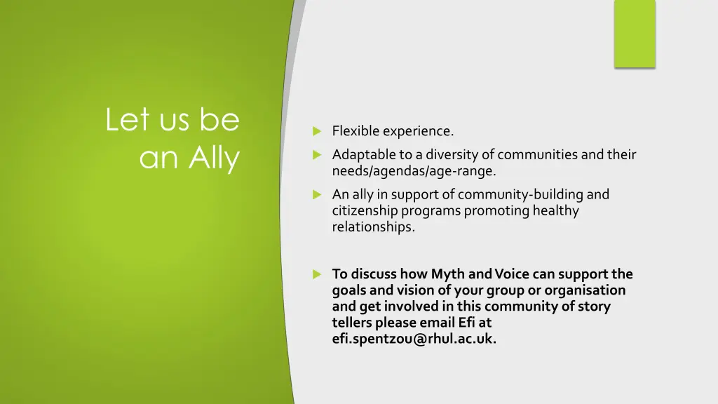 let us be an ally