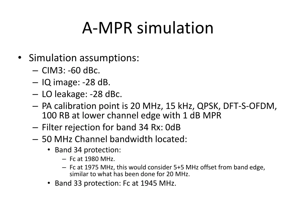 a mpr simulation