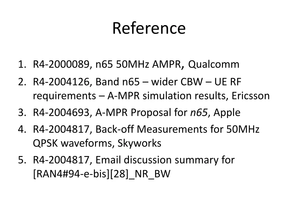 reference