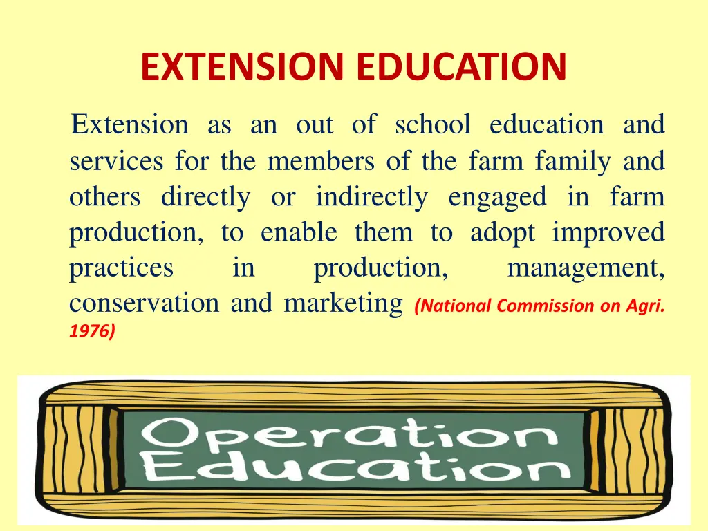 extension education