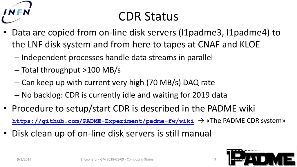 cdr status