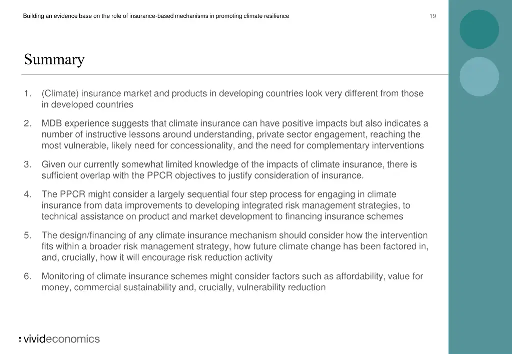 building an evidence base on the role 18