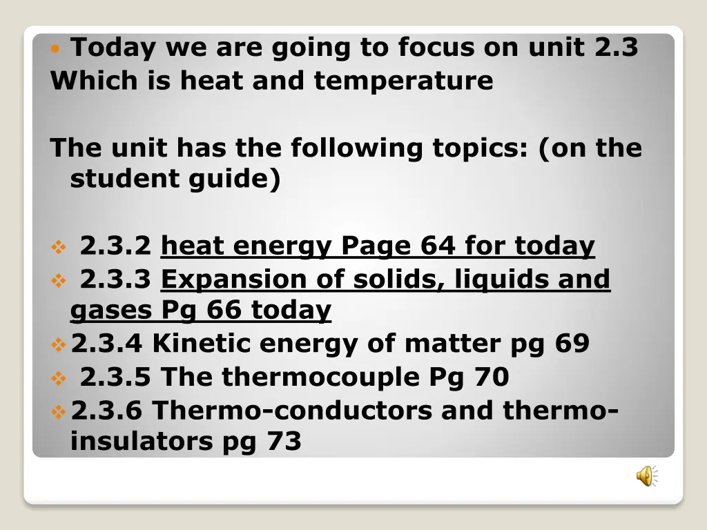today we are going to focus on unit 2 3 which