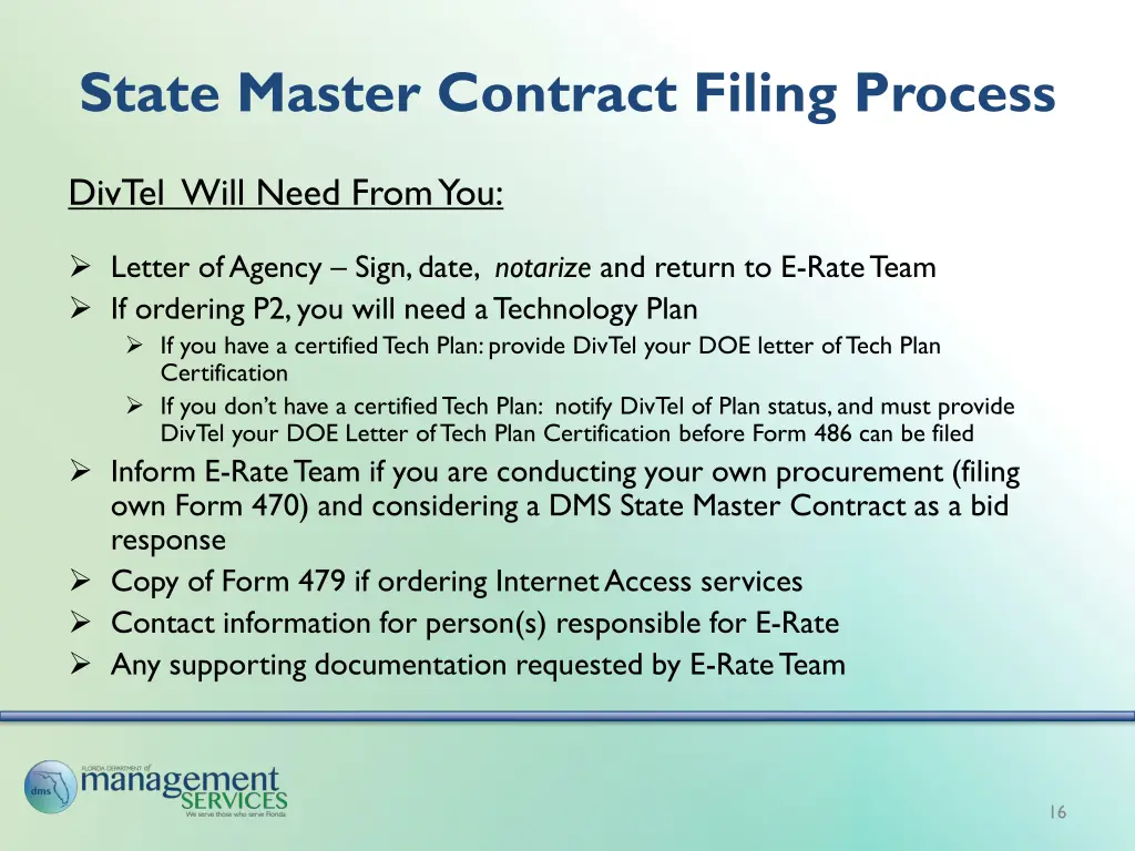 state master contract filing process 5